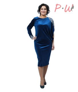 430029  Платье  VERDA бархат р 42-46