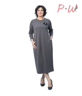 19PK6294 Платье PIENA р.S-XL брошь, один карман