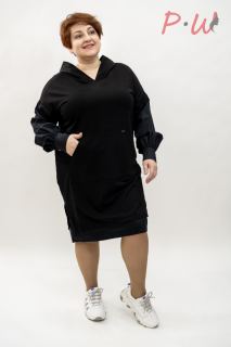 5124BB Платье EBBERRO Капюшон  р.42-48