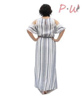 7373-В Платье открытые плечи DZYN  р.42-48 