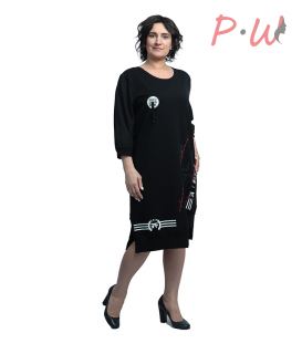 7085 Платье  MONIKA MAGNI (горох) р.42-46
