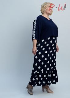 9050 Платье ALAZORA р.44-50 (горох)