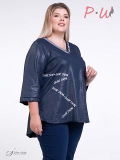 3054998-01-38 Блузка Серебрянная нить р.60-64