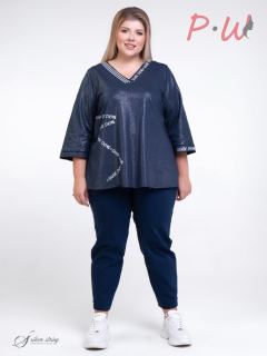 3054998-01-38 Блузка Серебрянная нить р.60-64