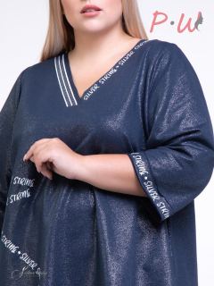 3054998-01-38 Блузка Серебрянная нить р.60-64