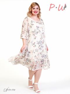 3005110-01-12 Платье Серебряная нить р.52-66