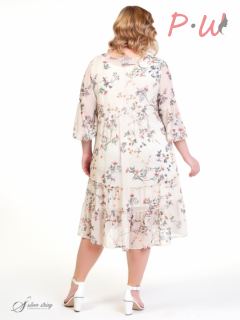 3005110-01-12 Платье Серебряная нить р.52-66