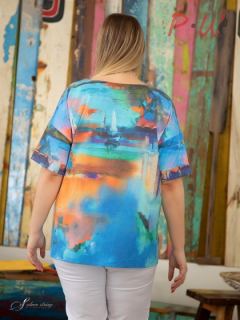 32041421-01-07 Блузка Серебрянная нить р.56-64