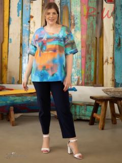 32041421-01-07 Блузка Серебрянная нить р.56-64