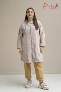 01-02-3-0003-0015377 Плащ женский .дем. "Хилари" р.58-68 цв.бежевый