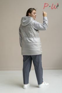 01-07-3-0004-0015409 Жилет женский "Кирстен" р.52-64 цв.светло-серый