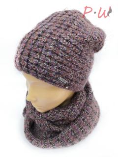 B19010 Шапка+ снуд Ева меланж Daffy
