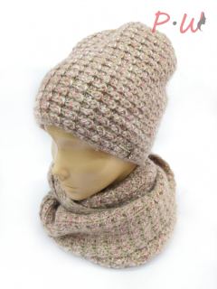 B19010 Шапка+ снуд Ева меланж Daffy