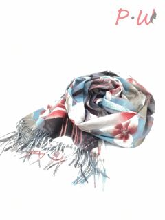 D1939 Шарф цветы CASHMERE