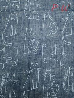 908 Платок женский DULANNA (коты)