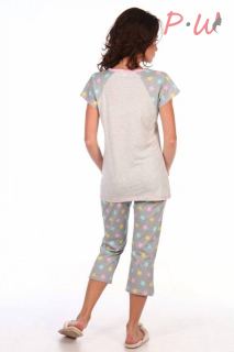869 Пижама жен.(футболка+бриджи)  MODELLINI р.56 