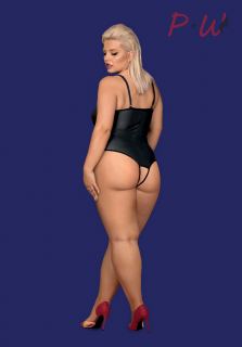 Redella crotchless teddy черный (Боди) OBSESSIVE