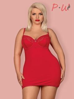 Jolierose chemise & thong красный (Сорочка и стринги) OBSESSIVE