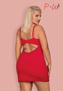 Jolierose chemise & thong красный (Сорочка и стринги) OBSESSIVE