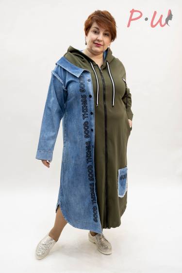 1127 Плащ DARKWIN джинса р.1-2