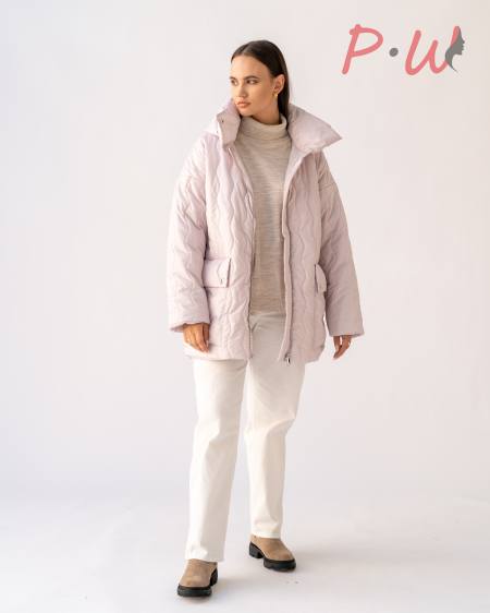 01-01-2-0042-0016647  Куртка женская  дем. "Джина"  р.54-66  цвет пыльно-розовый