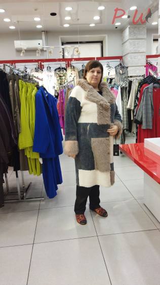 8807-XS59 Пальто меховое жен. зима PERSONA WOMEN р.48-64